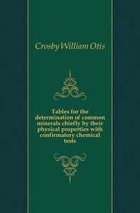 Tables for the determination of common minerals chiefly by their physical properties with confirmatory chemical tests