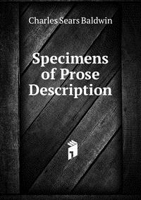 Specimens of Prose Description