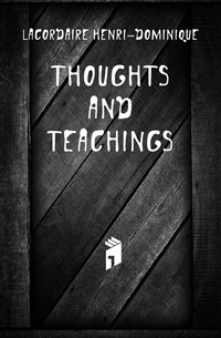 Thoughts and teachings