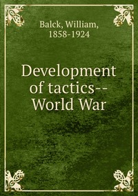 Development of tactics--World War