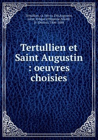 Tertullien et Saint Augustin