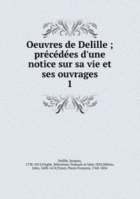 Oeuvres de Delille