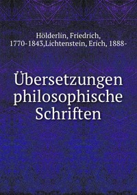 Ubersetzungen philosophische Schriften