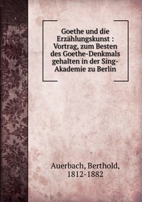 Goethe und die Erzahlungskunst