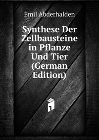 Synthese Der Zellbausteine in Pflanze Und Tier (German Edition)