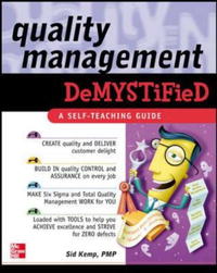 Quality Management Demystified (Demystified)