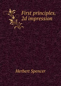 First principles. 2d impression