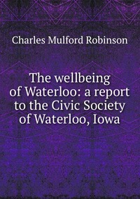 The wellbeing of Waterloo: a report to the Civic Society of Waterloo, Iowa