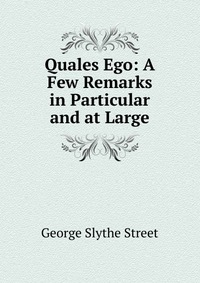 Quales Ego: A Few Remarks in Particular and at Large