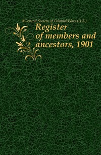 Register of members and ancestors, 1901