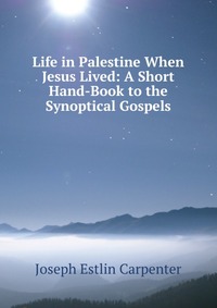 Life in Palestine When Jesus Lived: A Short Hand-Book to the Synoptical Gospels