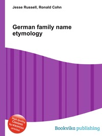 German family name etymology